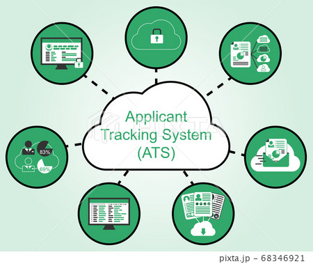 Applicant Tracking System (ATS) icons - Vector 68346921
