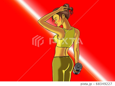 フィットネスインストラクターの女性 68349227