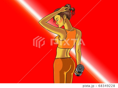 フィットネスインストラクターの女性 フィットネスインストラクターの女性 68349228