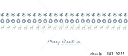 christmas card banner with deer star and snowflake pattern christmas card banner with deer star and snowflake pattern 68349283