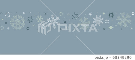 christmas card with snowflake border 68349290