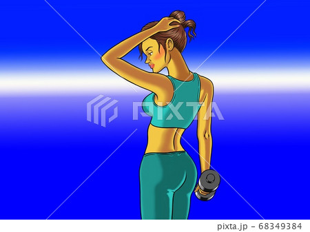 フィットネスインストラクターの女性 フィットネスインストラクターの女性 68349384