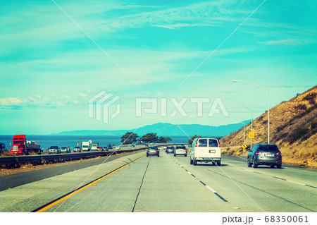 clear sky over Pacific Coast Highway 68350061