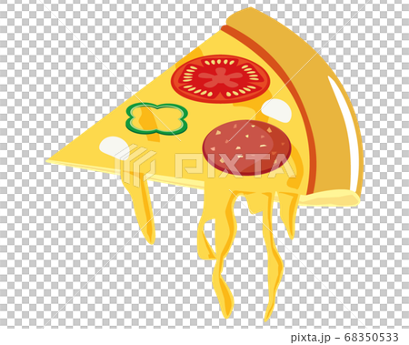 サラミピザのベクターイラスト サラミピザのベクターイラスト 68350533