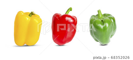 Sweet pepper isolated on a white background Sweet pepper isolated on a white background 68352026