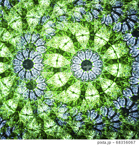万華鏡を覗いた時に見える模様・絵柄の写真素材 [68356067] - PIXTA
