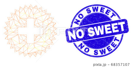 Blue Distress No Sweet Stamp Seal and Web Mesh Medical Cross Blue Distress No Sweet Stamp Seal and Web Mesh Medical Cross 68357107