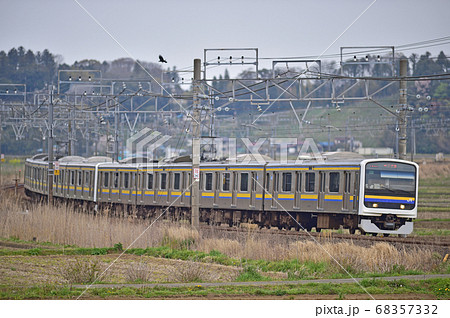 総武本線　佐倉－物井　JR東日本　209系2100番台　C441編成（幕張） 68357332