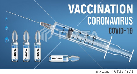 Vector vaccination banner Vector vaccination banner 68357371