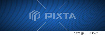 Modern blue abstract header. The look of stainless steel banner. Circular lines on a blue background 68357535