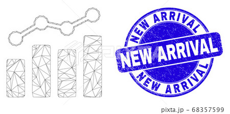 Blue Distress New Arrival Stamp and Web Carcass Trend Charts Blue Distress New Arrival Stamp and Web Carcass Trend Charts 68357599