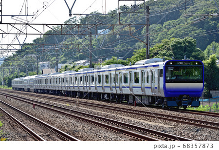 東海道本線　二宮ー大磯　JR東日本　E235系1000番台（鎌倉）　F-01編成　試運転 68357873