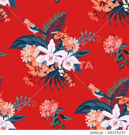 Seamless tropical summer pattern 68359241