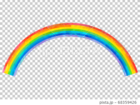 ベクター 虹のイラストのイラスト素材