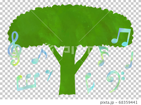 ベクター　音楽と自然のイメージイラスト 68359441