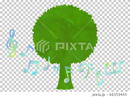 音樂與自然的矢量圖像插圖 音樂與自然的矢量圖像插圖 68359443