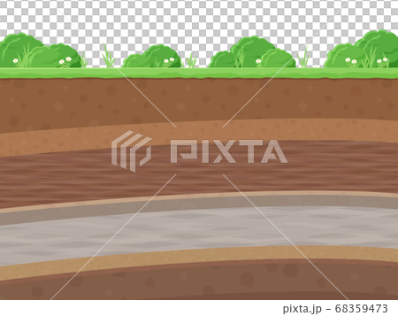 Background illustration of meadow and strata Background illustration of meadow and strata 68359473