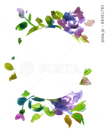 Floral card frame Floral card frame 68361785