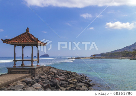 Morning atmosphere in Sanur Beach, Bali, Indonesia.Summer sunny day. 68361790