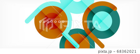 Circles and lines abstract background for covers, banners, flyers and posters and other templates 68362021