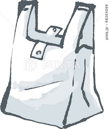 レジ袋のイラスト素材