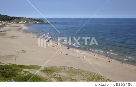 ドローンで空撮した御宿海水浴場その3 68365400