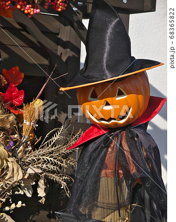ハロウィンのカボチャの気取ったカカシの写真素材 [68365822] - PIXTA