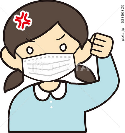 女の子_殴る_マスク 68366329