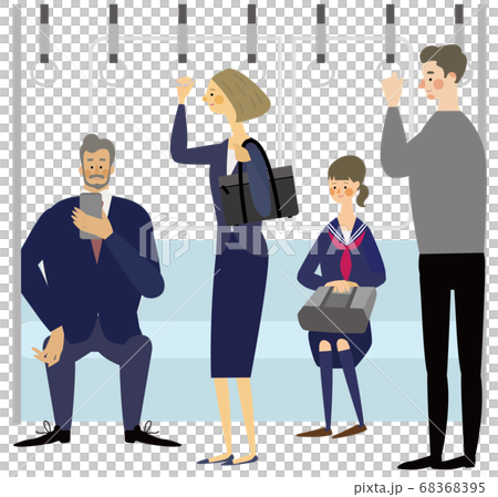 人的例證火車的 68368395