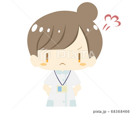 かわいい看護師さんが怒るイラスト かわいい看護師さんが怒るイラスト 68368466