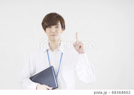 ビジネマン 指差し ビジネマン 指差し 68368602