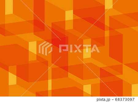 レトロな雰囲気の鮮やかなオレンジ色の背景素材のイラスト素材