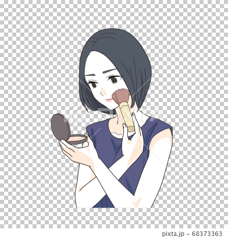 メイクをする女性 68373363