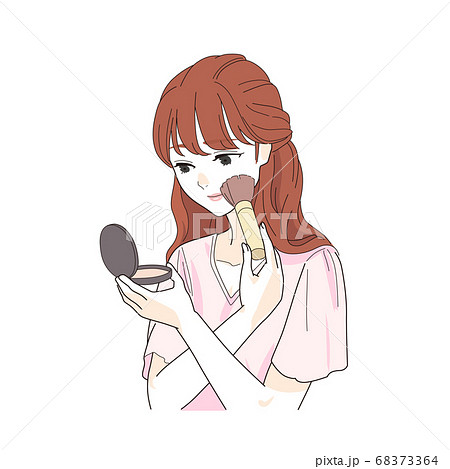 メイクをする女性 68373364