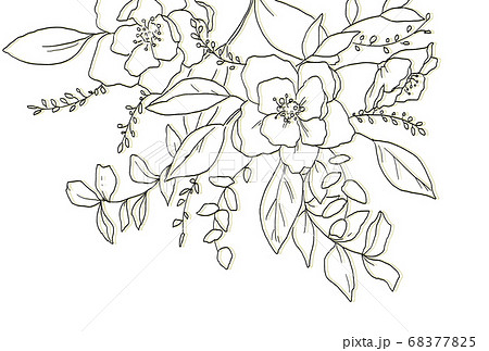 シンプルなお花のイラストのイラスト素材 6775