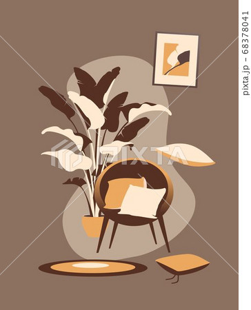 cute interior of a cozy room 68378041