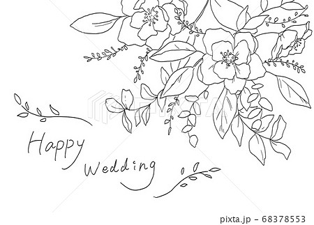 Simple Flower Welcome Board Stock Illustration