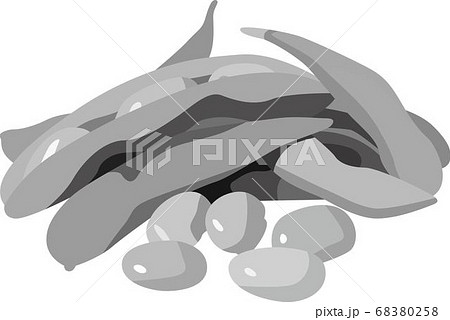 枝豆のイラスト素材 68380258 Pixta