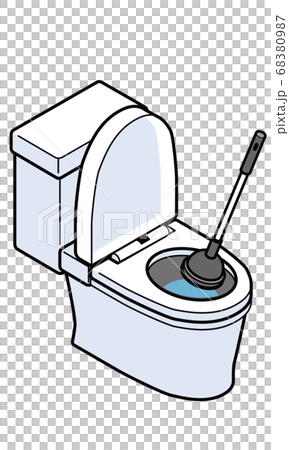 Western toilet and rubber cup 68380987