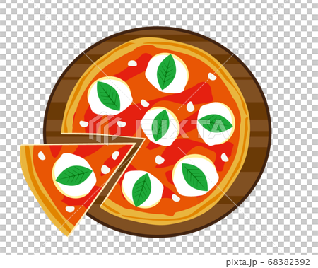 Vector illustration of margherita pizza 68382392