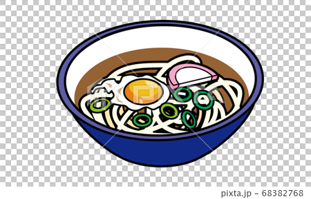 丼に盛りつけられた温かい月見うどん 68382768