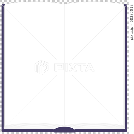 Book Spread Frame Illustration *This is the size of 2 pages of A4 tri-fold size Vector 68383018