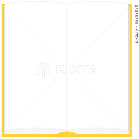 本 見開き フレーム イラスト の三つ折りサイズ2ページ分の大きさです ベクターのイラスト素材 60