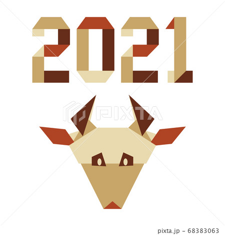 New Year Bull Ox Symbol 2021 Chinese Origami 68383063