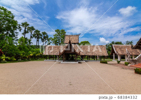 Wat Ton Kain or Ton Kain temple ( Wat Intrarawat ),Ancient temple ,a wooden chapel , Chiangmai, Thailand Wat Ton Kain or Ton Kain temple ( Wat Intrarawat ),Ancient temple ,a wooden chapel , Chiangmai, Thailand 68384332