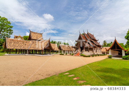 Wat Ton Kain or Ton Kain temple ( Wat Intrarawat ),Ancient temple ,a wooden chapel , Chiangmai, Thailand Wat Ton Kain or Ton Kain temple ( Wat Intrarawat ),Ancient temple ,a wooden chapel , Chiangmai, Thailand 68384333