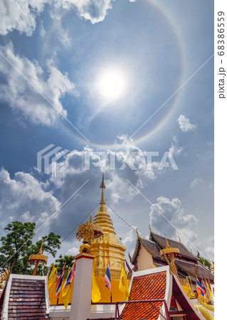 Big Buddha at  Wat Phra That Doi Kham, Chiang Mai, Thailand 68386559