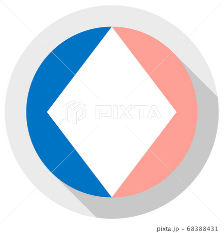 Non-heterosexual Flag proposed design, round shape icon on white background, vector illustration 68388431