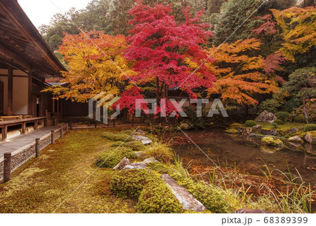 南禅寺南禅院の紅葉　京都の紅葉の名所　紅葉の絶景スポット 68389399