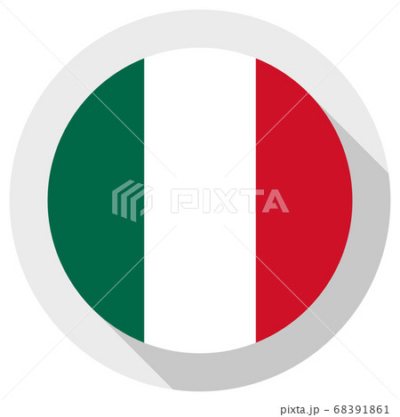 Flag of Mexico, Round shape icon on white Flag of Mexico, Round shape icon on white 68391861